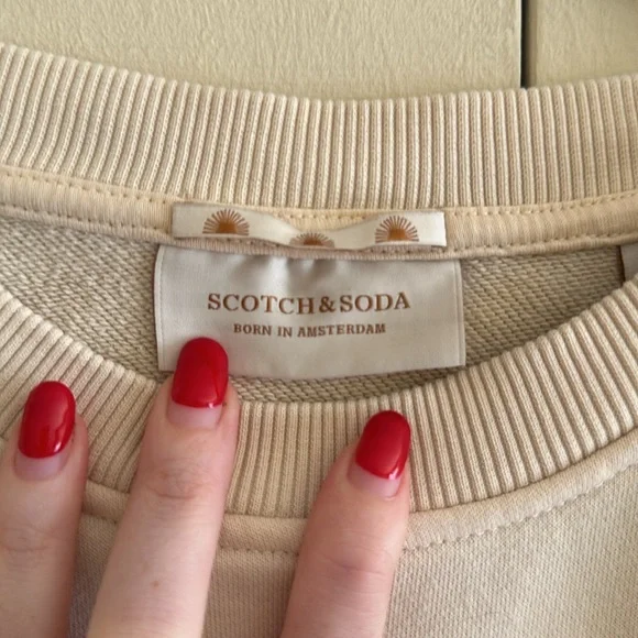 Scotch & Soda Beige Sweatshirt with Earthy Graphic - Picture 3 of 3